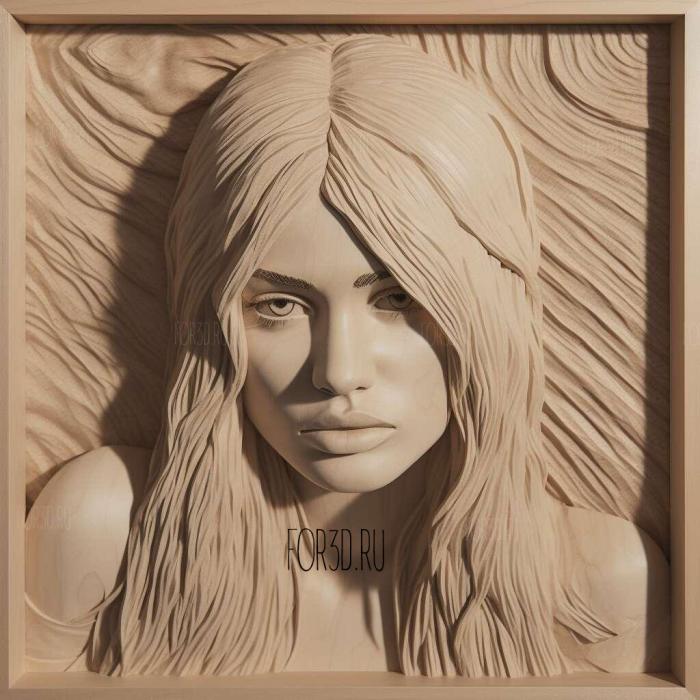 Kylie Jenner 1 stl model for CNC